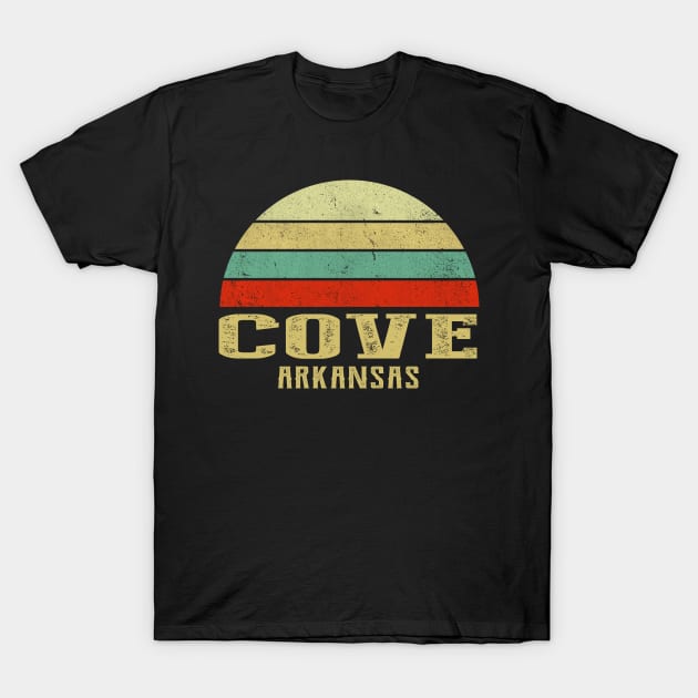 Cove Arkansas Vintage Retro Sunset T-Shirt by Curry G